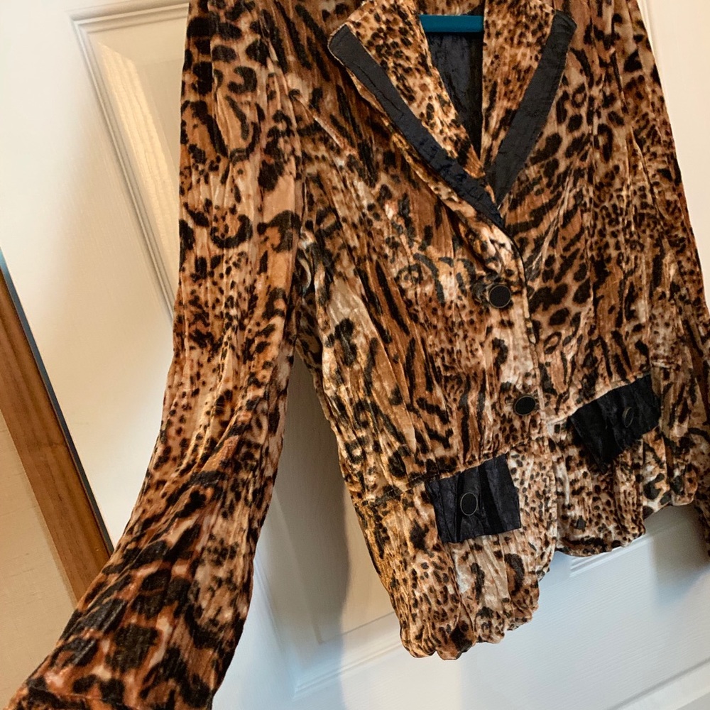 Alberto Makali Leopard Print Jacket